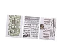 BESPORTBLE 3 Feuilles Autocollants Pavés Miniatures Texture Réaliste Adhésive pour Maquettes de Jardins Chemins Briques Feuilles Autocollantes pour Décoration de Scènes et Modélisme