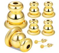 BESPORTBLE 3 paires Bouchons Oreilles Accessoires pour Boucles Oreilles Arrière de Boucles Électroplaqué pour Confort Optimal Tenue Sécurisée