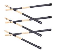 BESPORTBLE 3 paires de Batterie avec Poignée Brosse Percussion Durable pour Batterie Accessoire Mallets pour Instrument de Percussion