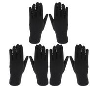 BESPORTBLE 3 Paires Moufles D'étiquette pour Bijoux en Spandex Extensible, Confortables et Respirants, pour Inspection et Hydratation des Mains, Taille Unique Noire