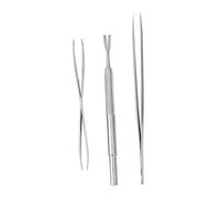 BESPORTBLE 3 Pièces 1 Ensemble Outil pour Animaux De Compagnie Outils De Toilettage pour Animaux De Compagnie-Pinces Outil De Nettoyage pour Animaux De Compagnie Pince À Épiler Outil De