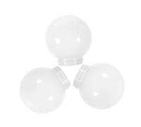 BESPORTBLE 3 pièces Abat-jour Boule Acrylique Remplacement Globe Luminaire Extérieur Applique Murale Décorative pour Jardin et Terrasse