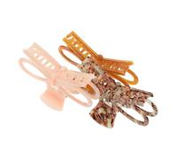 BESPORTBLE 3 Pièces arc en épingle à cheveux griffes de cheveux d'arc chignon pinces à cheveux pour femmes Branché Mariage Arcs clip nœud accessoires de nœud acide acétique