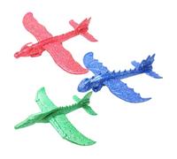 BESPORTBLE 3 Pièces Avion Éponge Main Planeur De Manœuvre pour Garçon Fille Lot de Jouets Avion