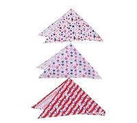 BESPORTBLE 3 pièces Bandanas pour Chiens Grandes Races Bavoirs Absorbants Écharpes Réglables Motif Étoiles pour Usage Quotidien et Aventures Plein Air