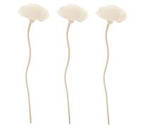 BESPORTBLE 3 pièces Bâtonnets Diffuseur Fleur Rotin Naturel Recharge pour Parfum Ambiance Décoration Bien-être pour Maison Spa et Voiture