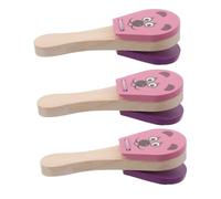 BESPORTBLE 3 Pièces Bois pour Tout Petits Musical à Motif Souris Instrument de Percussion Orff pour Éveil Musical et Interaction Parent Garçon Fille