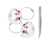 BESPORTBLE 3 Pièces Boîte de Rangement Souvenir Poils Animaux Transparente Porte-clés Mémoire Poils Chien Chat avec Pince Coffret Commémoratif Pratique pour Collectionner