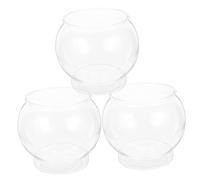 BESPORTBLE 3 Pièces Bol de Poisson Rouge Table Aquariums Aqua KEM kit d'aquarium de Poissons Grand Bocal à Poisson Bocal à Poisson Design Transparent Vivier de Poissons l'animal de Compagnie