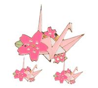 BESPORTBLE 3 Pièces Broche de fleur de cerisier Broche polyvalente Broche colorée Broche pour veste Broche Broche rétro broche kawaii insigne d'animal de dessin animé Alliage de zinc rose