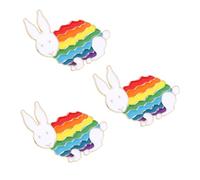 BESPORTBLE 3 Pièces Broche Émail Animaux Arc Ciel Pins Décoratifs pour Vêtements Sacs et Chapeaux Accessoire Mode pour Femmes et