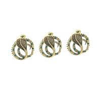 BESPORTBLE 3 Pièces Broche Fantaisie Broche Serpent Broche Épingles Pour Les Femmes Décoratif Broche De Vêtements Broche En Strass Broche Pour Les Femmes Revers à Revers Doré Alliage