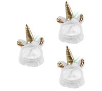 BESPORTBLE 3 Pièces Chapeau De Lézard Accessoires pour Reptiles Chapeau De Costume De Lézard Chapeau De Serpent Chaud Chapeau Confortable pour Animaux De Compagnie Peluche Blanche