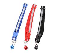 BESPORTBLE 3 Pièces Collier de Chien Collier pour Chien Lumineux Collier réfléchissant pour Animal de Compagnie Dog Collar collerette Chat Collier réglable pour Animaux de Compagnie
