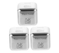 BESPORTBLE 3 pièces Dés Décision Alimentaire Acier Inoxydable pour et Décoratif pour Choix Repas Idée Cadeau Saint Valentin et Nouvel an