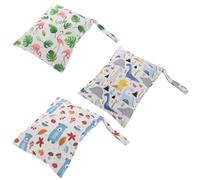 BESPORTBLE 3 pièces Étanche Réutilisable pour Couches Lavables Humide Sec Compact et Lavable avec Motifs Cartoon Organiseur Pratique pour Piscine Plage et Garderie