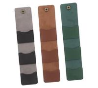 BESPORTBLE 3 Pièces Étui de Rangement pour Médiators Guitare Cuir PU Pliable avec Compartiments Pochette Portable pour Médiators Acoustiques et Électriques