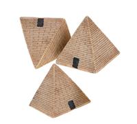 BESPORTBLE 3 Pièces Figurines Pyramide Égyptienne Résine Décor Ancien Sensorielles Artisanales pour Bureau et Étagère