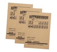 BESPORTBLE 3 pièces Guide Apprentissage Mahjong Chinois avec Exercices Pratiques et Stratégies Avancées pour Débutants et Activités de Groupe