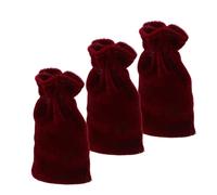 BESPORTBLE 3 Pièces Housse de Pédale de Piano Velours Rouge de Protections pour Pédales de Piano Numérique Queue Installation Facile Matériau Luxueux Accessoire Musical Durable