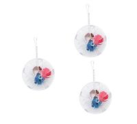 BESPORTBLE 3 Pièces Jouets éducatifs Perroquet Perruche Jouets Perroquet Alimentation pour Perroquet Transparente Distributeur de Nourriture pour Perroquet Jouet mangeoire pour Oiseaux Puzzle