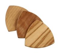 BESPORTBLE 3 pièces Médiators Bois Massif pour Guitare Design Ergonomique et Durable Accessoires Pratiques pour Basse et Guitare Protection Optimale des Doigts
