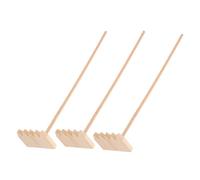 BESPORTBLE 3 Pièces Mini Bamboo Zen Garden Rakes for Drawing and Meditation Portable Bamboo Sandbox Tools for Micro-Landscape Home and Office Decor