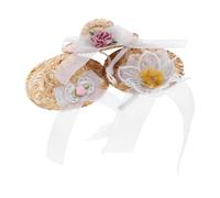 BESPORTBLE 3 Pièces Mini Pet Hats Set Small Animal Caps for Chickens Hamsters Parrots Lightweight Floral Headdress Accessories for Holiday Parties and Birthdays