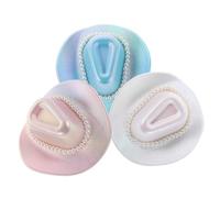 BESPORTBLE 3 Pièces Mini Western Cowboy Hats Hair Clips For Women Barrette Small Miniature Caps For Party Decoration Doll Accessories And Cupcake Toppers