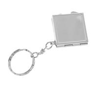 BESPORTBLE 3 pièces Miroir Pliant Portable Mini Miroir Compact Aluminium avec Porte-clés Protection Anti-Rayures pour Maquillage Précis Voyage et Usage Quotidien