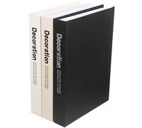 BESPORTBLE 3 pièces Modern Minimalist Simulation Book Model Decoration for Desktop and Interior Elegant Paperboard Ornament for Office Living Shop