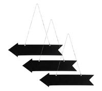 BESPORTBLE 3 pièces Panneaux Ardoise Muraux Bois Flèches Suspendues Tableau DIY pour Décoration Murale Mariages Fêtes et Intérieur