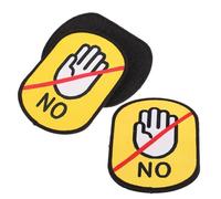 BESPORTBLE 3 pièces Patch Identification pour Chien Autocollant Avertissement Ne Toucher Patch Auto-agrippant pour Laisse Signalisation Sociale pour Animaux Sécurité et Reconnaissance Facile