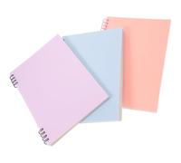 BESPORTBLE 3 Pièces Petit Carnet à Spirale aux Couleurs Douces, Simple et | Papier et Plastique, Style Sobre et Moderne, Format Compact, Usage Scolaire ou Bureau, Lot Unique