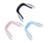 BESPORTBLE 3 pièces Plaquettes Nez Lunettes Silicone Forme U Antidérapantes Souples Confortables Pression Nez Compatible Lunettes Garçon Fille