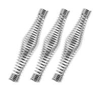BESPORTBLE 3 Pièces Poignée de Rechange pour Barbecue, Poignée de Porte de Poêle à Bois, Ressort 14cm, Acier Inoxydable Argenté, Résistante la Chaleur, pour Poêle à Bois et Foyer, Barbecue