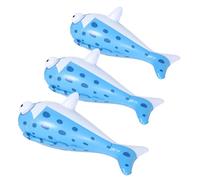BESPORTBLE 3 Pièces Poisson Gonflable pour Garçon Fille de Piscine Flottant Forme de Poisson Aquatique Portable pour Jeux Eau Décoration Thème Océan pour Fêtes et Réunions