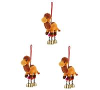 BESPORTBLE 3 Pièces Porte Clés Peluche Camel Doux et pour Garçon Fille Pendentif Mignon pour Sacs et Clés Accessoire Décoratif Pratique et Solide