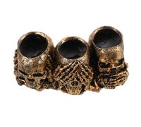 BESPORTBLE 3 Pièces Skull Planter Résistante Aux Intempéries pour Petites Plantes Pots Décoratifs Halloween pour Jardin Balcon Terrasse Entretien Facile