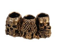 BESPORTBLE 3 Pièces Skull Succulent Planter Pot Pot de Fleurs Halloween pour Jardin Extérieur Balcon Décoration Intérieure et Extérieure pour Cactus et Plantes
