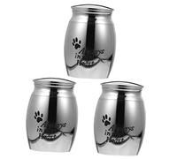 BESPORTBLE 3 Pièces urne Cercueil commémoratif Mini-Animaux Coffret Chat boîtes à Souvenirs Animal Pot de Cendres pour Animaux de Compagnie cendrier pour Animaux de Compagnie Acier Inoxydable