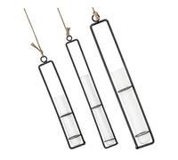 BESPORTBLE 3 Pièces Vase Propagation Artificiel système tiges jardinière Murale Suspendue Wall Plant Decoration Mural décoration Porte-Plante Suspendu Pot de Fleur en Verre Un Verre Black