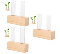 BESPORTBLE 3 Pièces Vase Tube à essai Ampoules claires Petit Terrarium Jardinière d'intérieur vases clairs Vase hydroponique Vase Fleur Petit Vase à Plantes Terrarium végétal Clair Un Verre