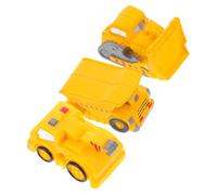 BESPORTBLE 3 pièces Voitures Jouets à Démontage Camion de Construction Benne et Mélangeur de Ciment Jouets Stem pour Garçon Fille Développement Cognitif et Interaction Ludique