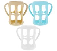 BESPORTBLE 3 poignées en silicone pour biberons bébé - manchons antidérapants de transition, protège et remplace les manches pour biberons larges en verre