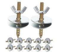 BESPORTBLE 30 Ensemble Kit de Vis et Écrous pour Fixation de Cages et Perchoirs Animaux Vis Double Tête pour Nichoirs Cages à Hamsters et Chinchillas Accessoires Robustes pour Aire de Jeu et