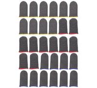 BESPORTBLE 30 Manchons de Doigt en Fil d'Argenté Respirants Anti-Transpiration Taille Unique Flexible Protection pour Jeu Mobile et Précision Tactile Couleur Aléatoire Couleur Aléatoire