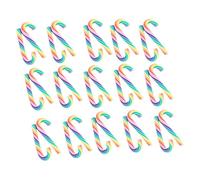 BESPORTBLE 30 Pièces Décoration de Mini Bâtons de Noël en Argile | Forme de Canne à Sucre, Accessoire Manuel pour Coques Mobiles, Lot Père Noël, Figurine de Neige Couleur Aléatoire