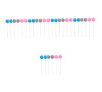 BESPORTBLE 30 Pièces Jouets à Ressort pour Chat avec Ventouse Baguettes pour Entraînement Stimule Lactivité et Réduit Mauvaises Habitudes de Rose Bleu Gris