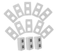 BESPORTBLE 30 pièces Miniature Brick Models DIY Kit Simulation Mini Building Blocks for Crafts Ceramic Material Small Bricks for Creativity and Fine Motor Skills Development